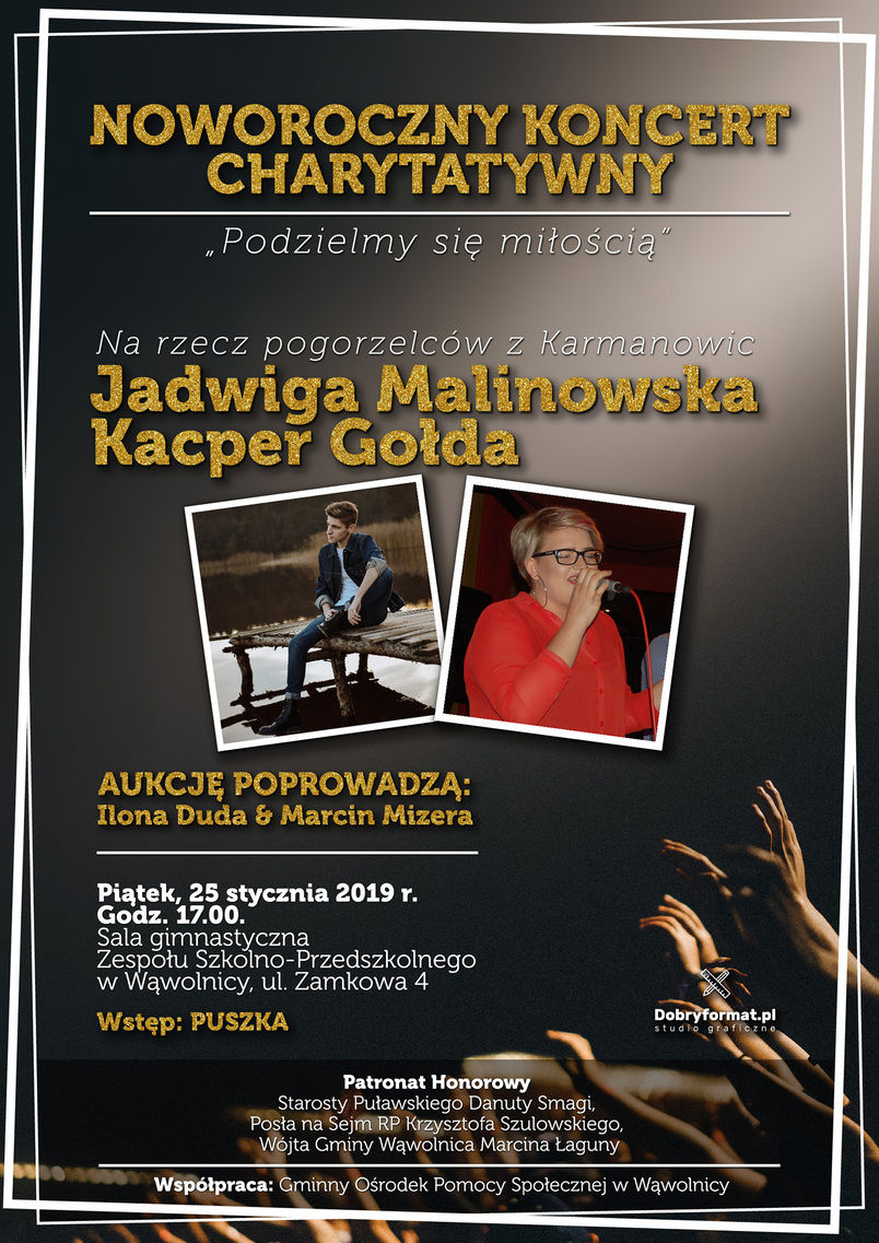 Noworoczny koncert charytatywny, Wąwolnica 25 stycznia godz. 17.00