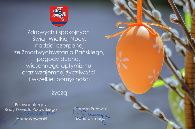 Życzenia od Samorządu Powiatu Puławskiego.