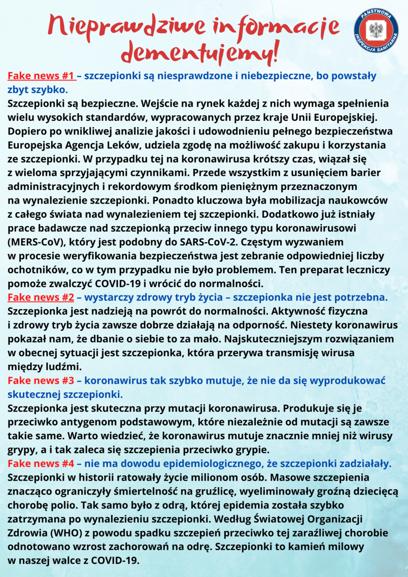 nieprawdziwe informacje cz.1