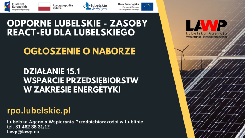 Wsparcie przedsiębiorstw w zakresie energetyki