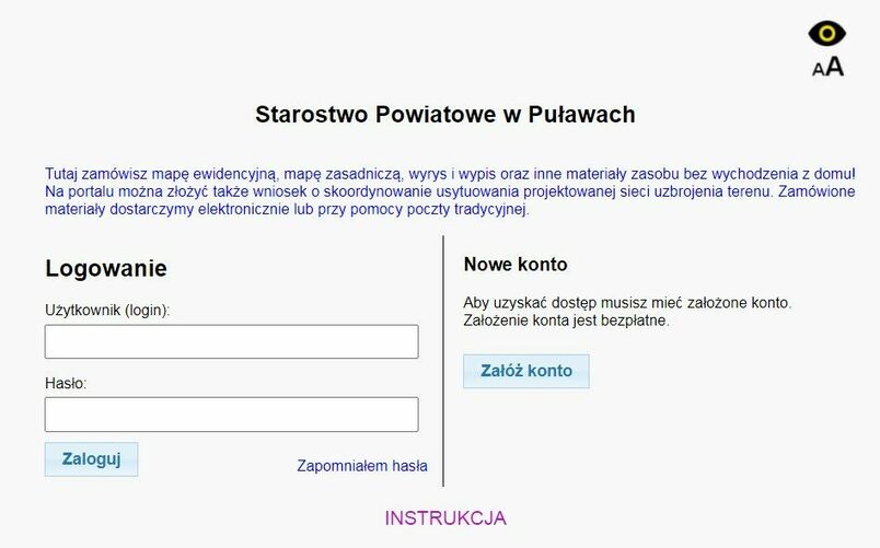 Po wykonaniu wyboru pojawi się okno logowania do profilu użytkownika. Umożliwia ono zalogowanie do utworzonego już wcześniej konta lub założenie nowego.