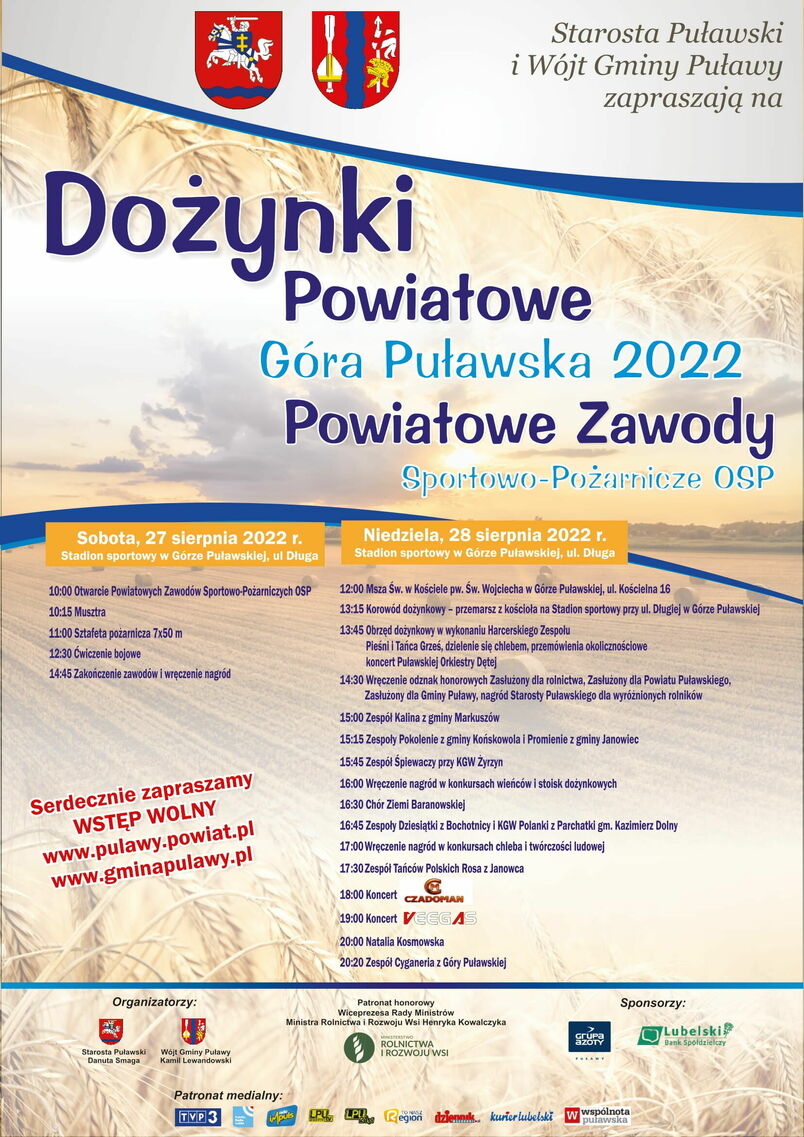 Dożynki Powiatowe Góra Puławska 2022