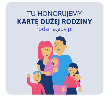 Tu honorujemy kartę dużej rodziny