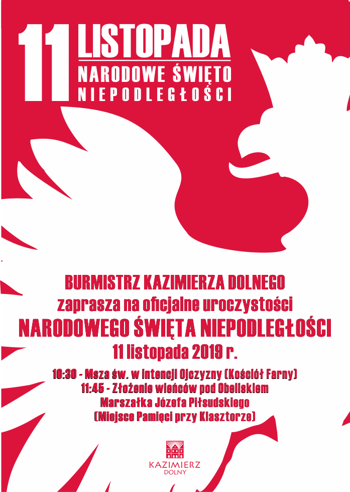 Program Narodowego Święta Niepodległości w Kazimierzu Dolnym