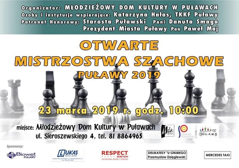 Otwarte Mistrzostwa Szachowe - Puławy 2019