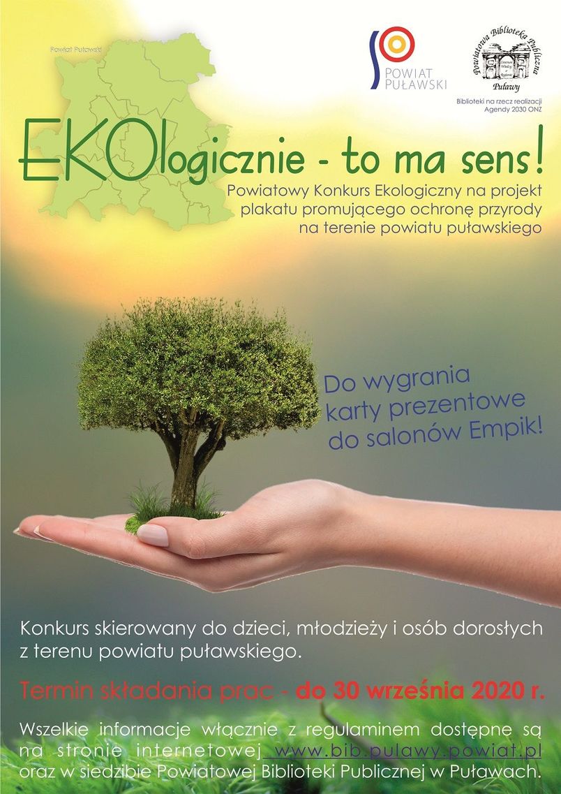 Plakat informujący o konkursie