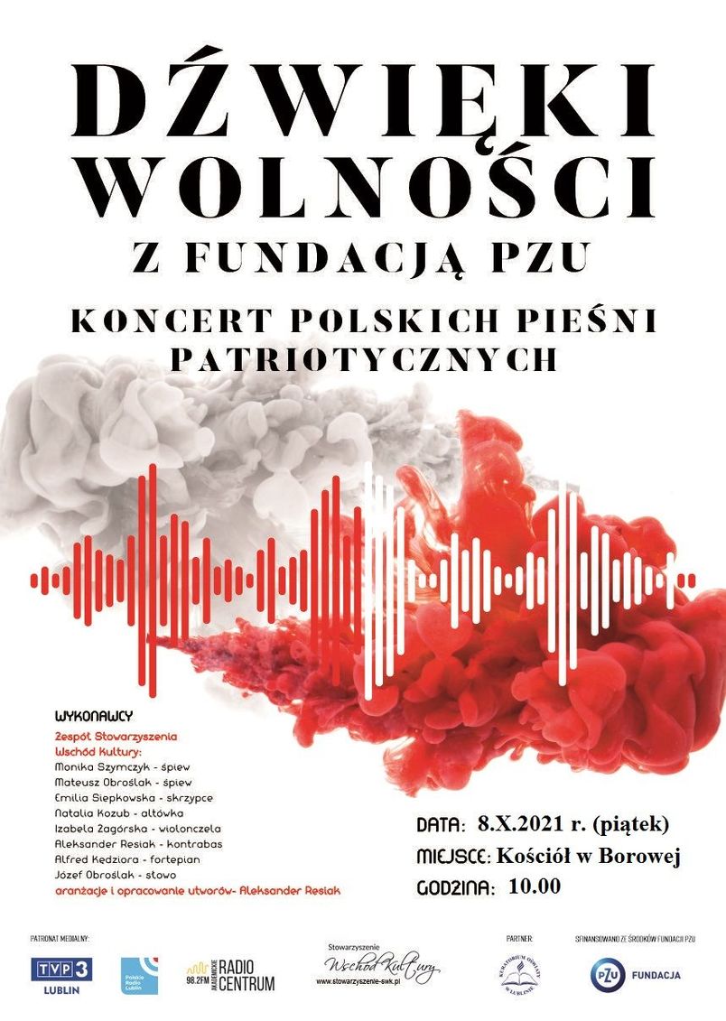 Dźwięki wolności - koncert pieśni patriotycznych w kościele w Borowej