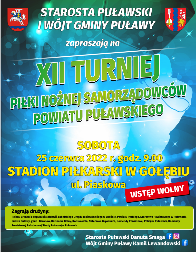 XII Turniej Piłki Nożnej Samorządowców Powiatu Puławskiego