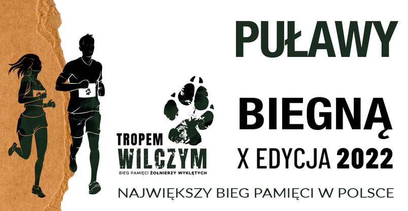Puławy biegną Tropem Wilczym. 6 marca 2022 godz. 12.00