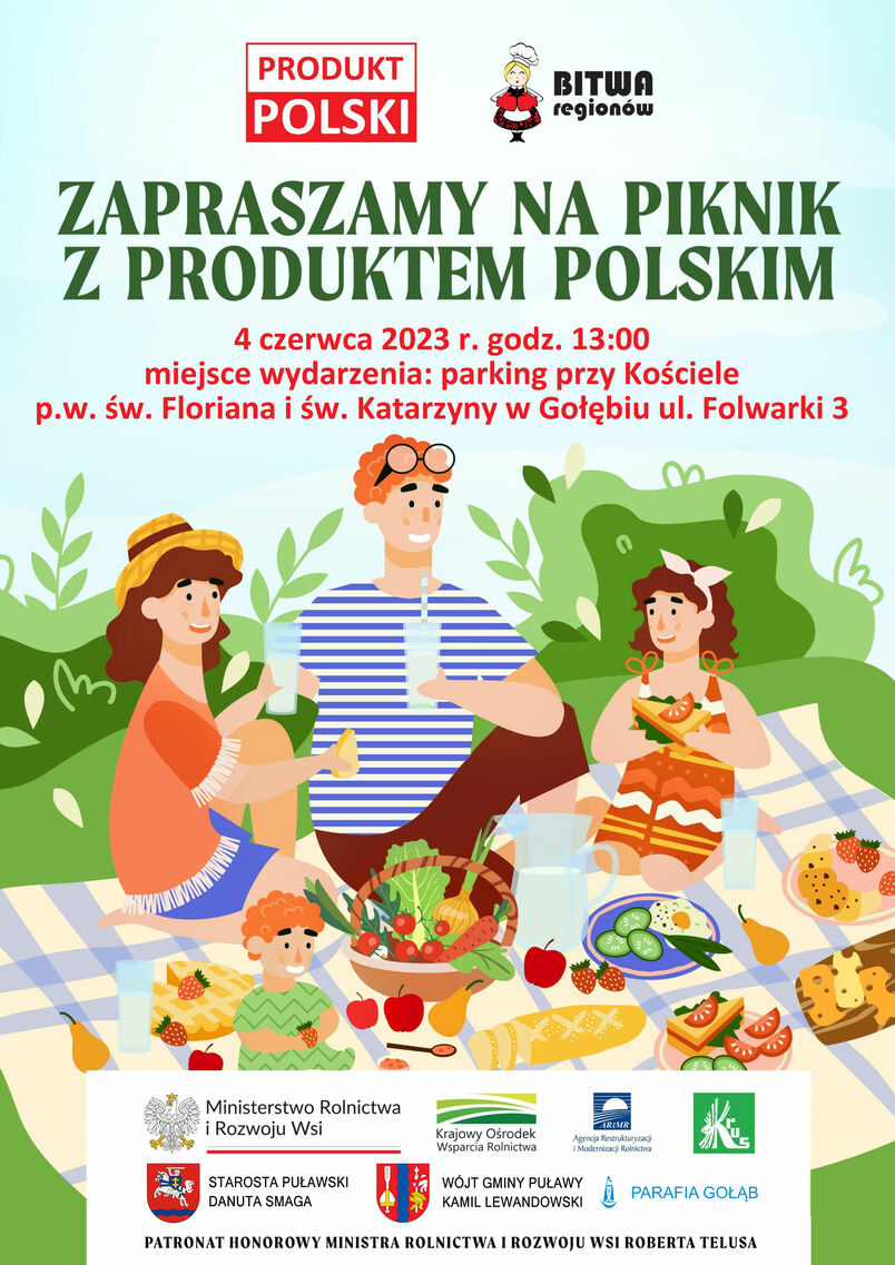 Piknik z produktem polskim, Gołab, 4 czerwca 2023 roku od godziny 13:00