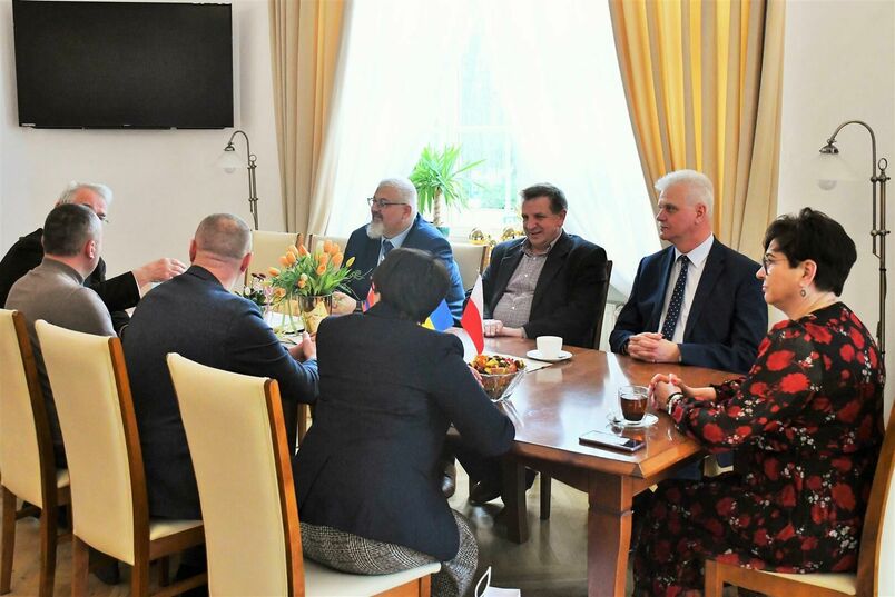 Spotkanie zarządu powiatu z przedstawicielamia ukraińskiego miasta Uman