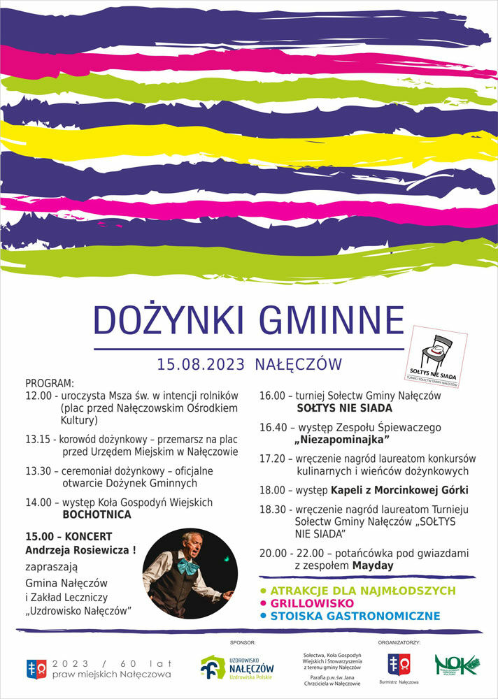 Plakat Dożynki Gminne Nałęczów
