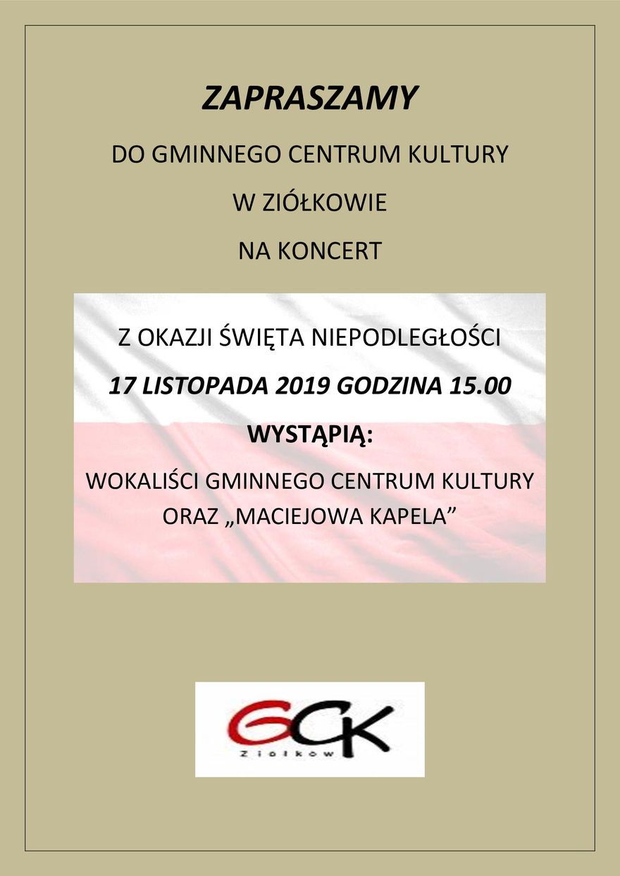 Koncert z okazji Święta Niepodległości