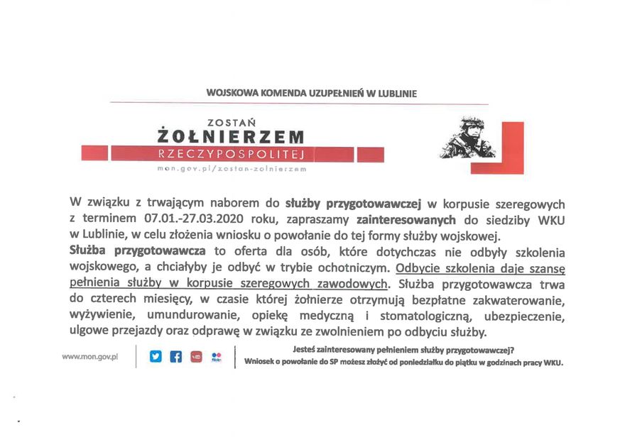 ZOSTAŃ ŻOŁNIERZEM RZECZYPOSPOLITEJ