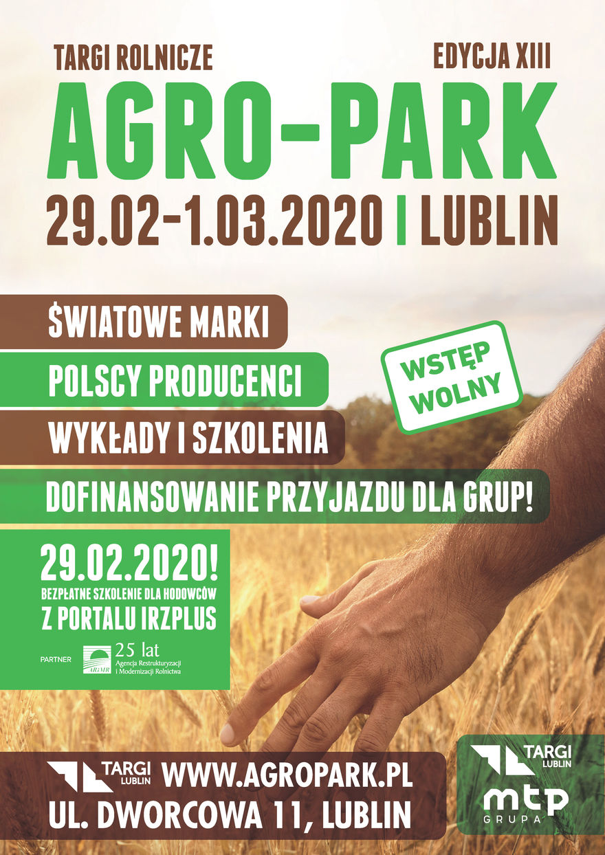 Plakat -Targi Rolnicze AGRO-PARK