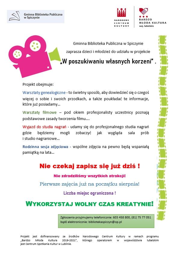 plakat wykorzystaj wolny czas kreatywnie
