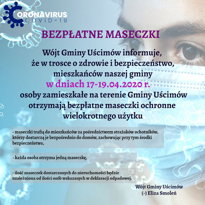 Plik jpg - Bezpłatne maseczki