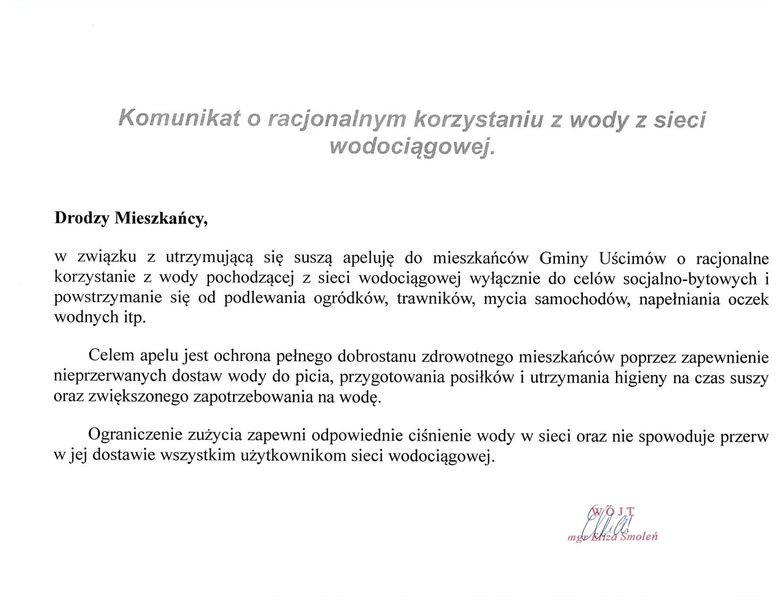 Plik jpg - Komunikat