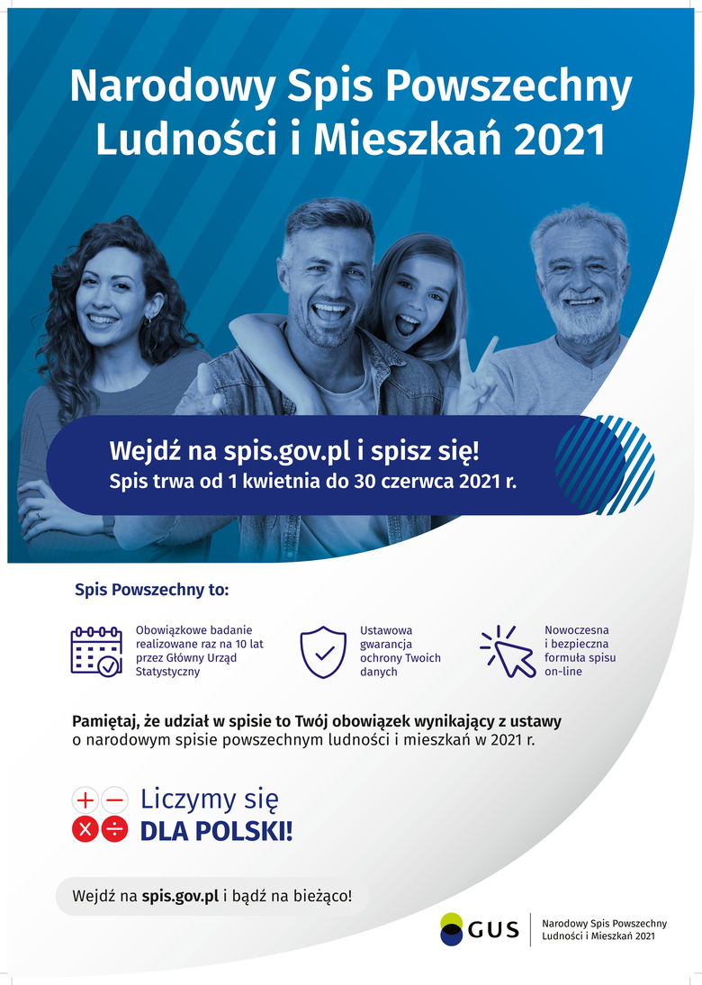 Plakat z informacjami w formie graficznej