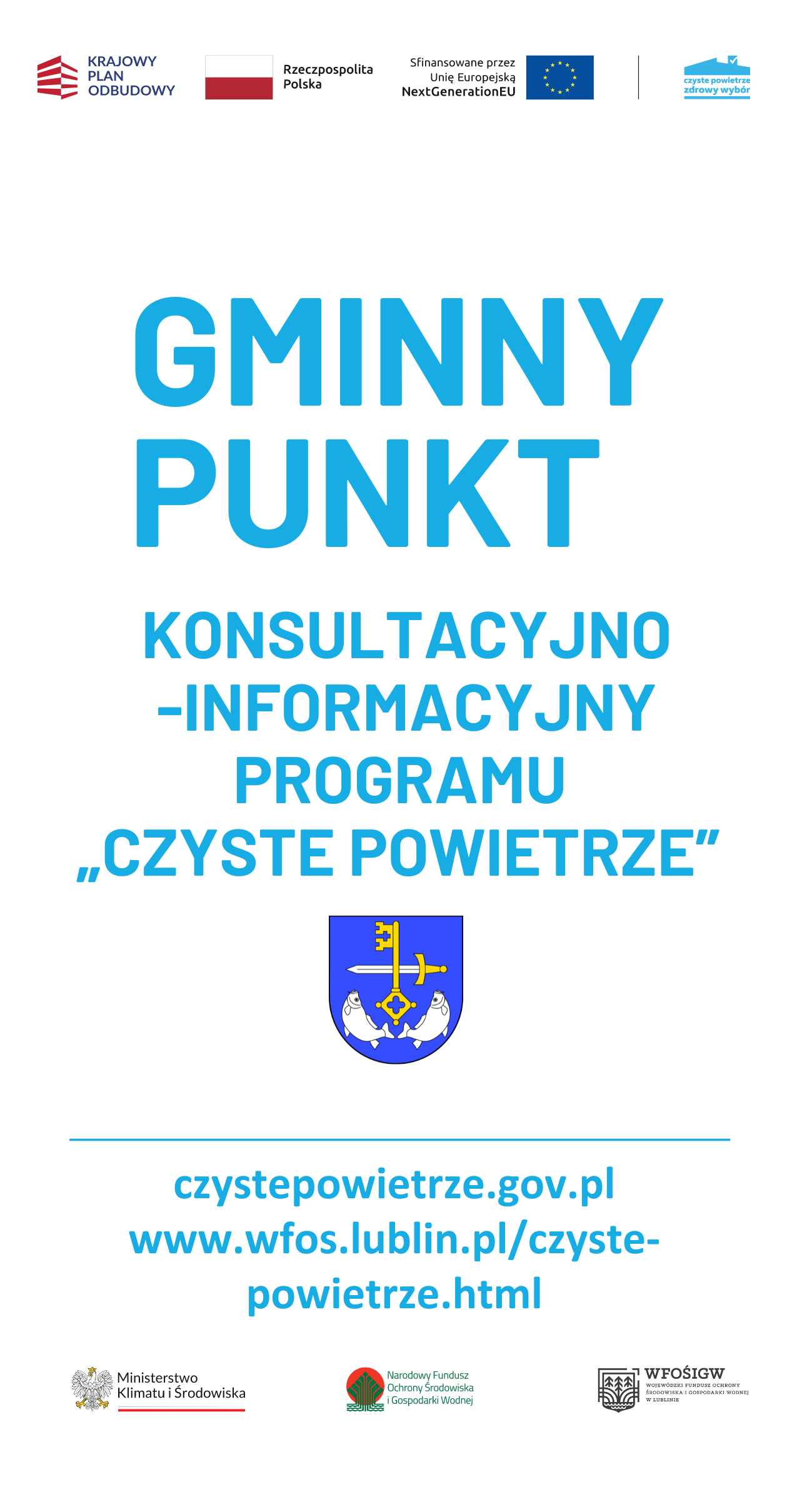 Plakat informacyjny z hasłem 
