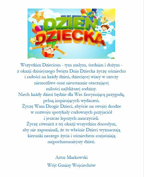 Życzenia dzień dziecka