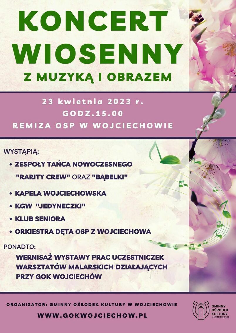 koncert wiosenny plakat