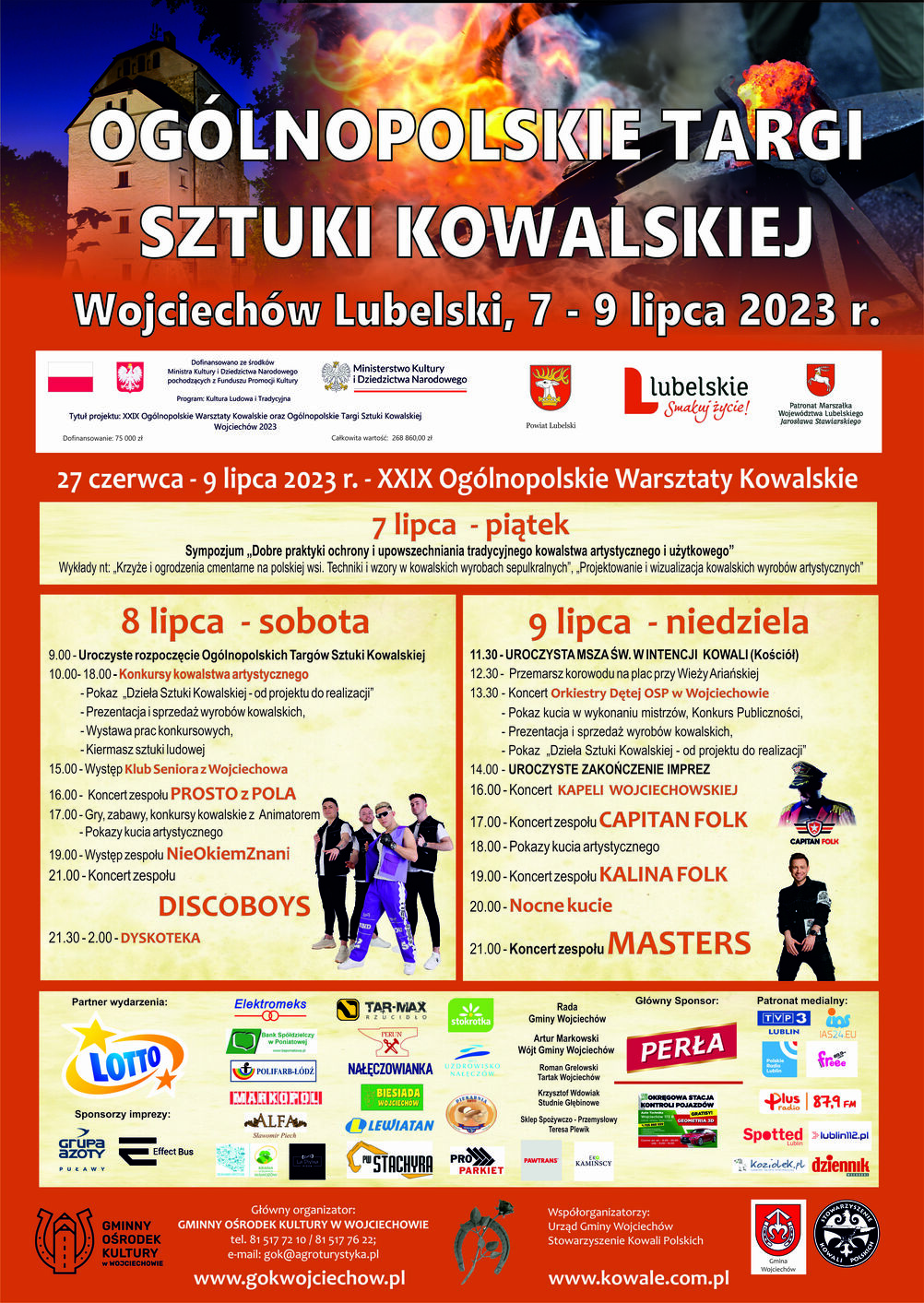 Plakat z informacjami