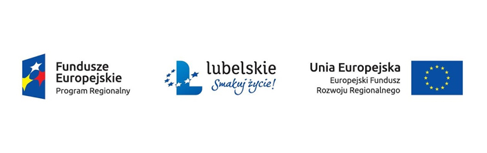 Logotypy Fundusze Europejskie lubelskie Unia Europejska Europejski Fundusz Rozwoju Regionalnego Smakuj Życie Program Regionalny