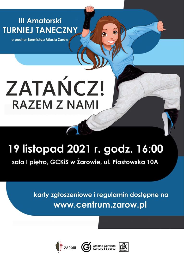 plakat III Taneczny Turniej o puchar Burmistrza Miasta Żarów