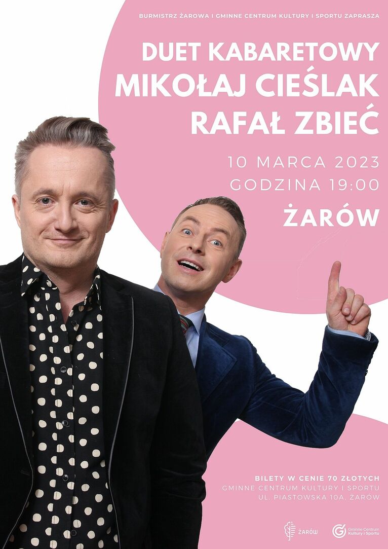 Duet kabaretowy w Żarowie plakat