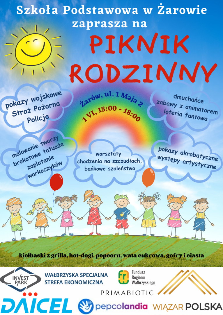 Piknik Rodzinny w SP Żarów plakat