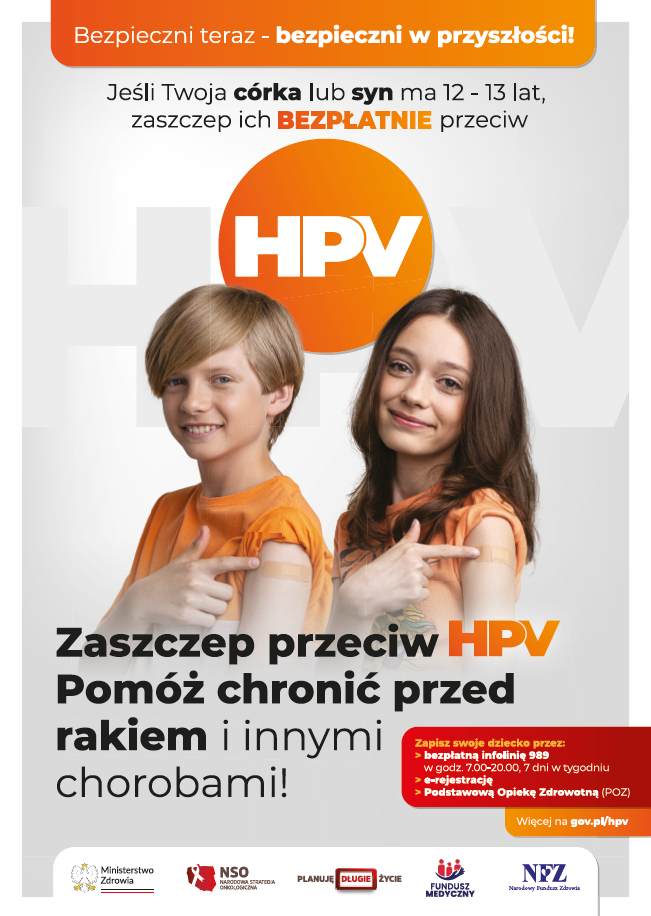 plakat szczepienia przeciw HPV